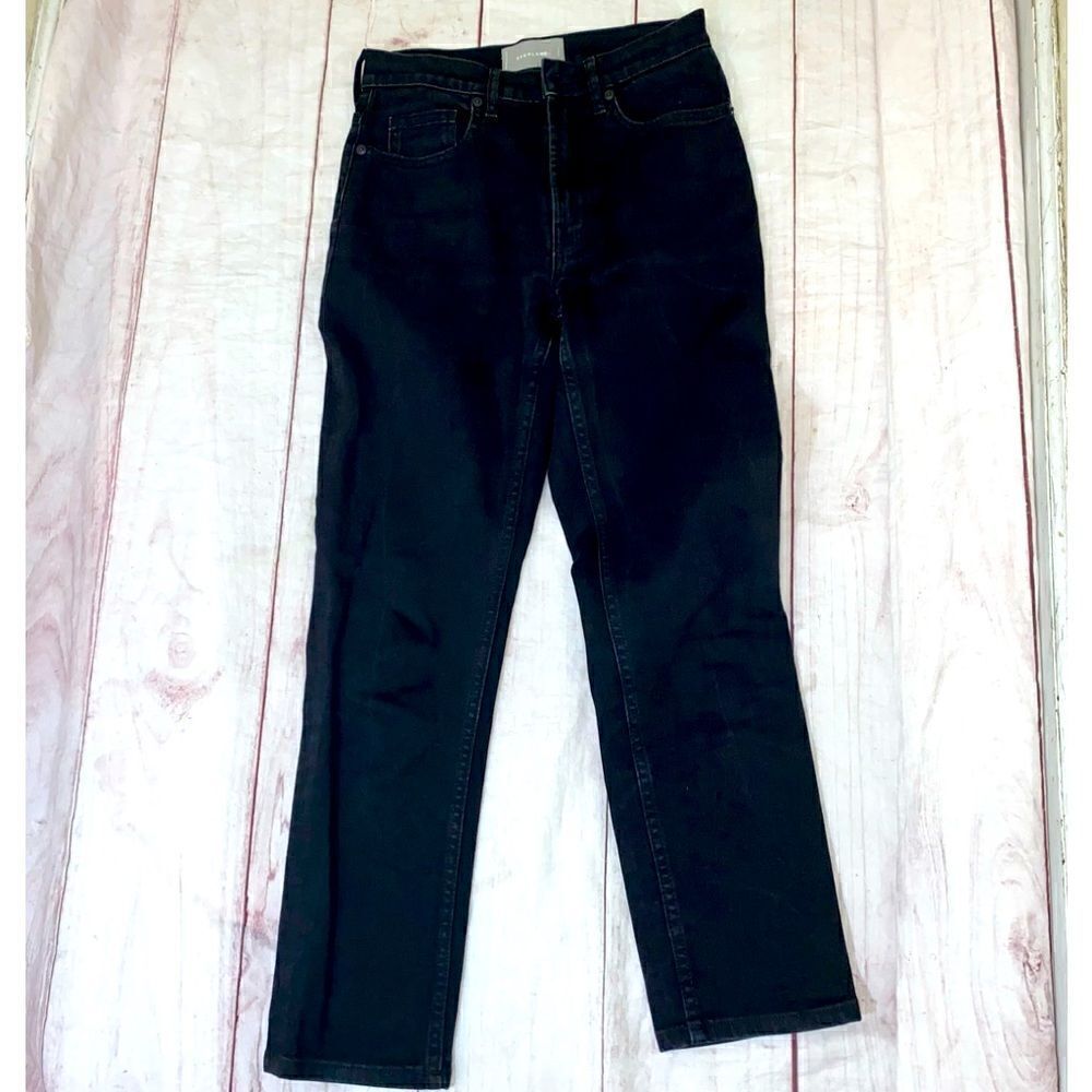Everlane | Women's | High Rise | Straight | Ankle | Jeans | Black | Size 25